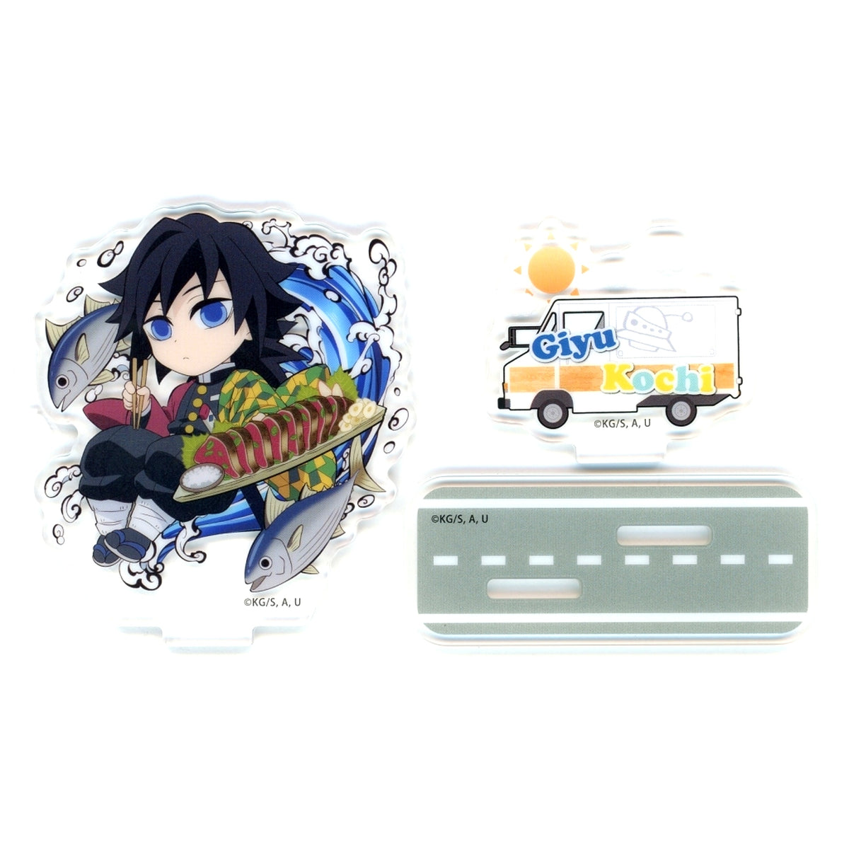 Giyu Tomioka Demon Slayer x ufotable Cafe TO GO -47 Complete Journey- Kochi Random Acrylic Stand [USED]