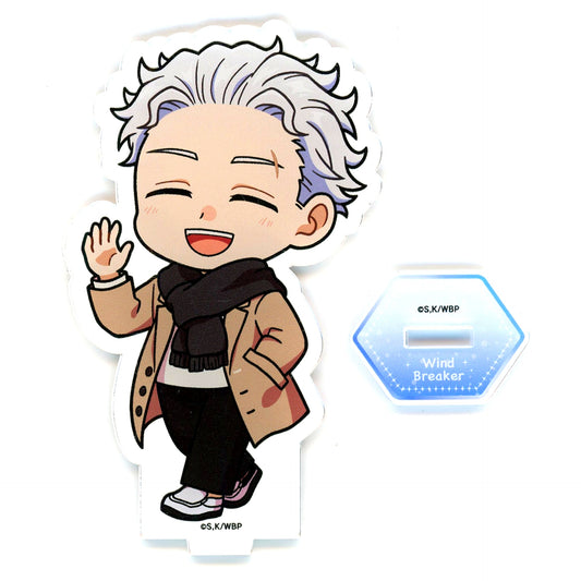 Hajime Umemiya Winter Outfit Ver. Mini Character Acrylic Stand WIND BREAKER x PRINCESS CAFE [USED]