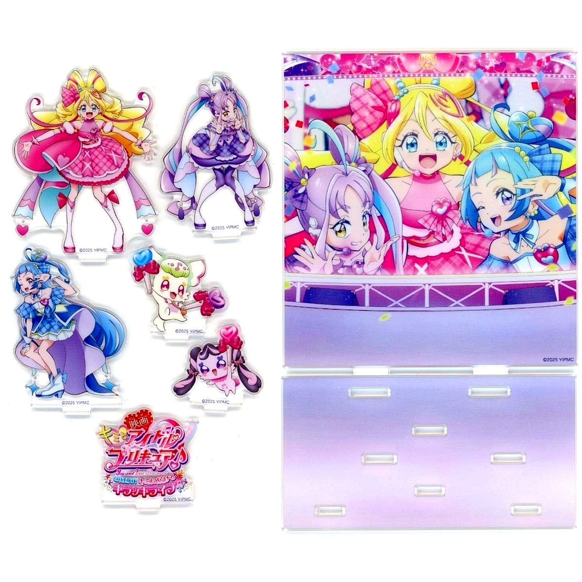 Group Acrylic Diorama You and Idol Pretty Cure the Movie: For You! Our Kirakilala Concert! Full Support Set Loppi Exclusive Movie Ticket Purchase Bonus with Goods [USED]
