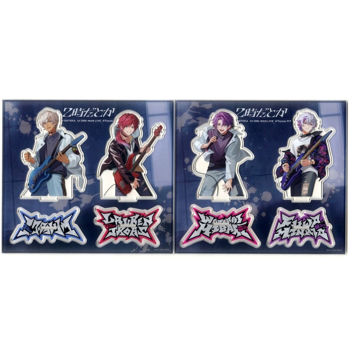 Niji-Datoka Bust-Up Acrylic Stand Set of 4 Blu-ray Virtual YouTuber Nijisanji Niji-Datoka 1st One-Man Live Nijisanji Official Store Paid Bonus [USED]