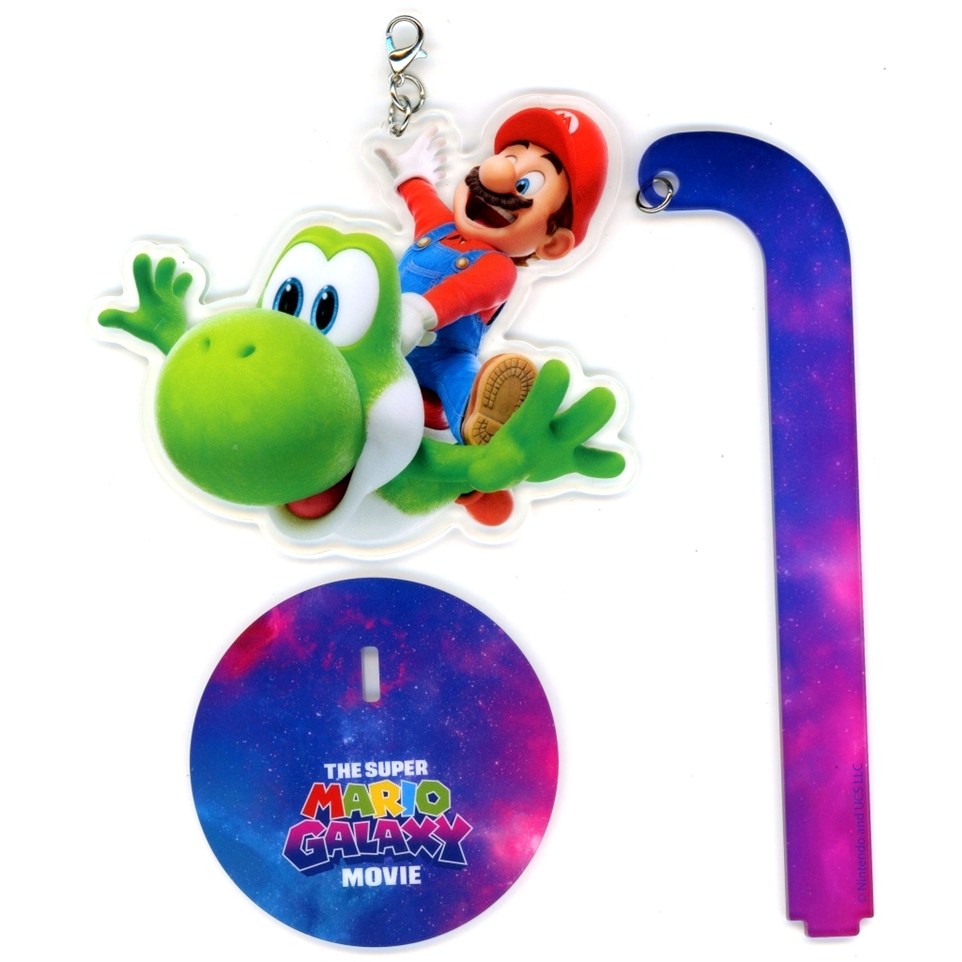 Mario & Yoshi Acrylic Stand The Super Mario Galaxy Movie Theater Goods [USED]