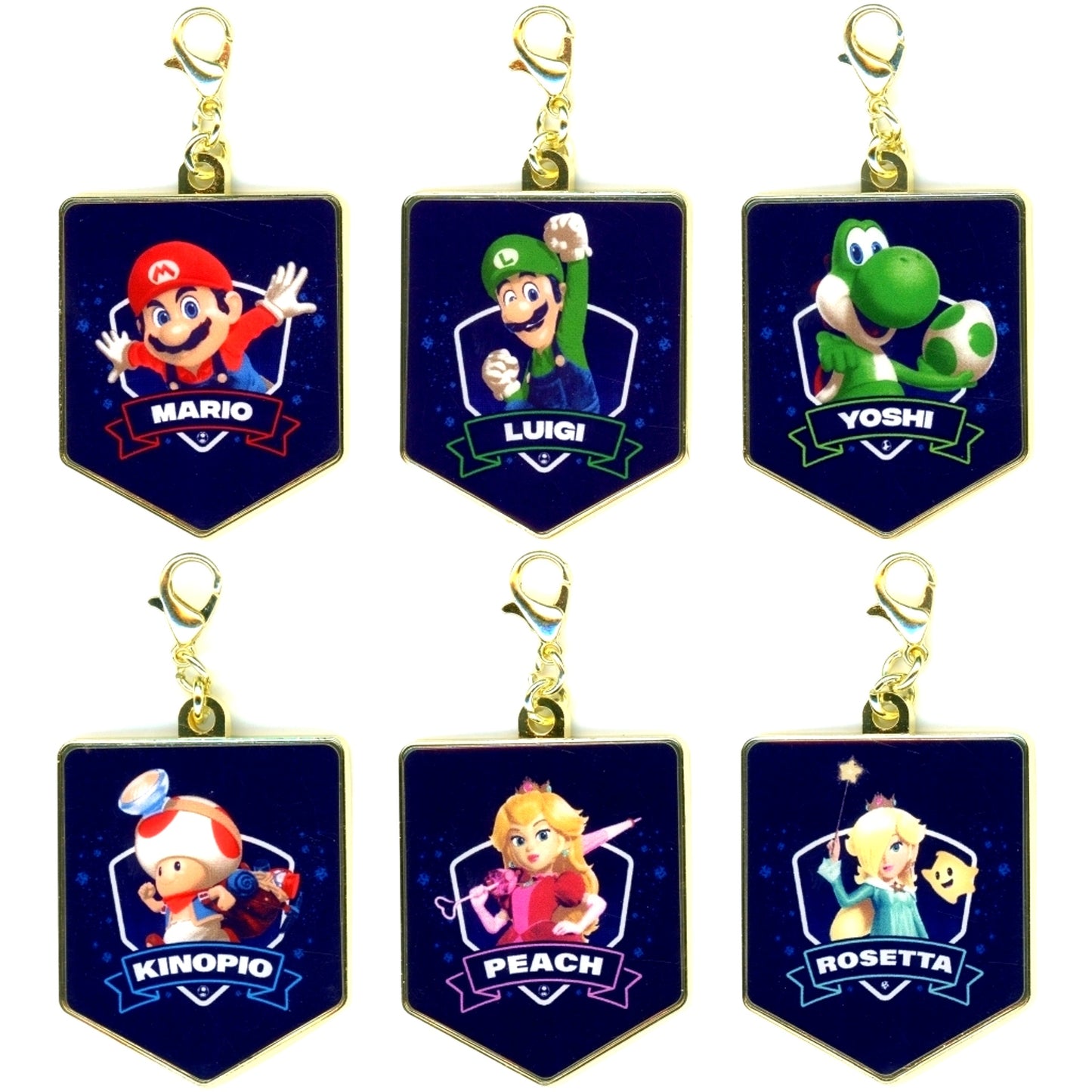 Set of 6 The Super Mario Galaxy Movie Charm Collection Theater Goods [USED]