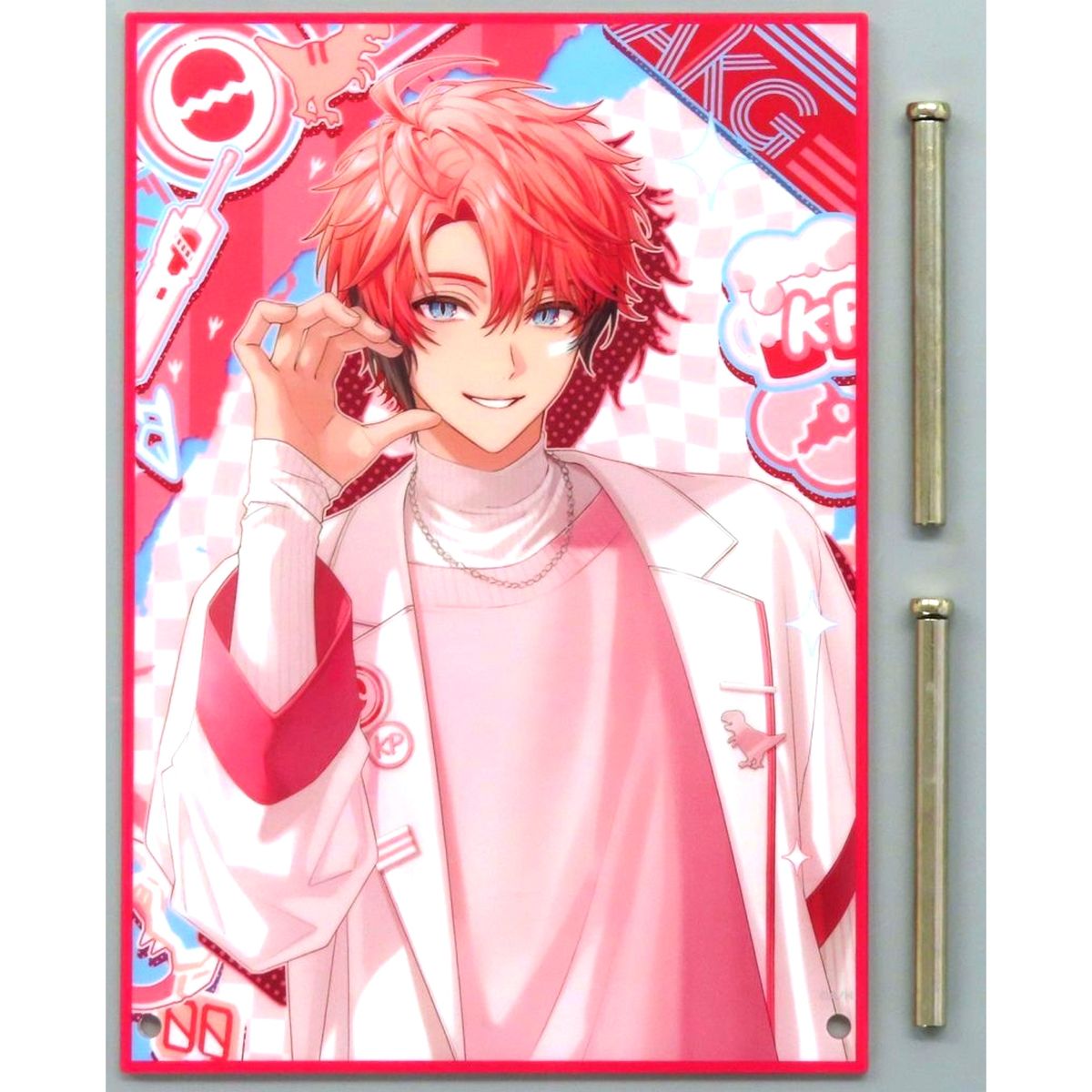 Akagi Wen B6 Acrylic Panel Virtual YouTuber Nijisanji Oriens 3rd Anniversary [USED]