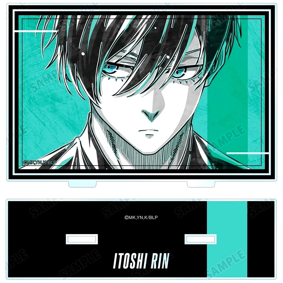 Rin Itoshi Ani-Art Black Label Vol. 2 Big Acrylic Stand Blue Lock [USED]