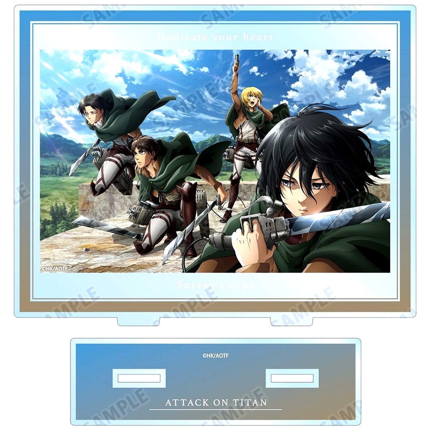 Group Attack on Titan Magazine Illustration Ver. A BIG Acrylic Stand [USED]