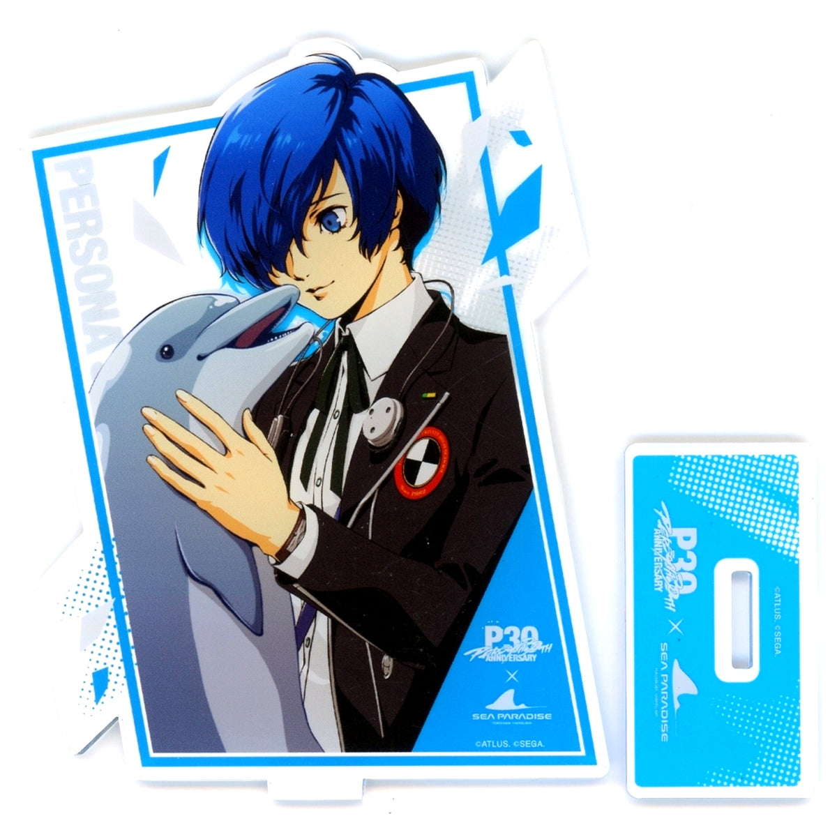 Protagonist P3 Male Acrylic Stand Persona 30th Anniversary x Yokohama Hakkeijima Sea Paradise [USED]