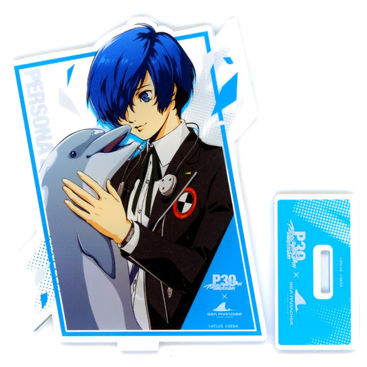 Protagonist P3 Male Acrylic Stand Persona 30th Anniversary x Yokohama Hakkeijima Sea Paradise [USED]
