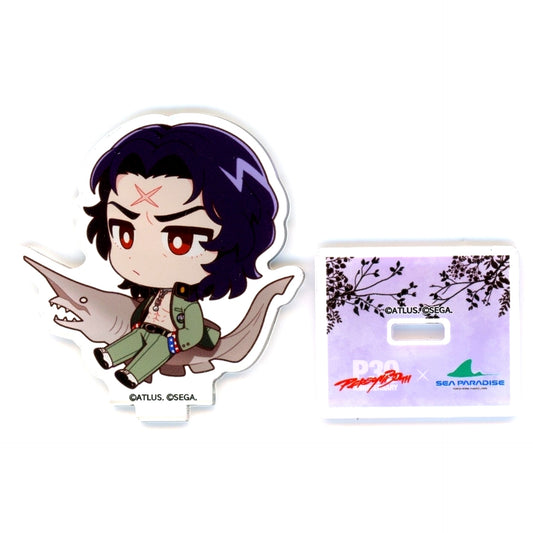 Reiji Kido Trading Acrylic Mini Stand Persona 30th Anniversary x SEAPARADISE [USED]