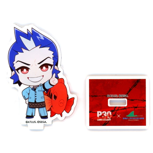 Eikichi Mishina Trading Acrylic Mini Stand Persona 2 30th Anniversary x SEAPARADISE [USED]