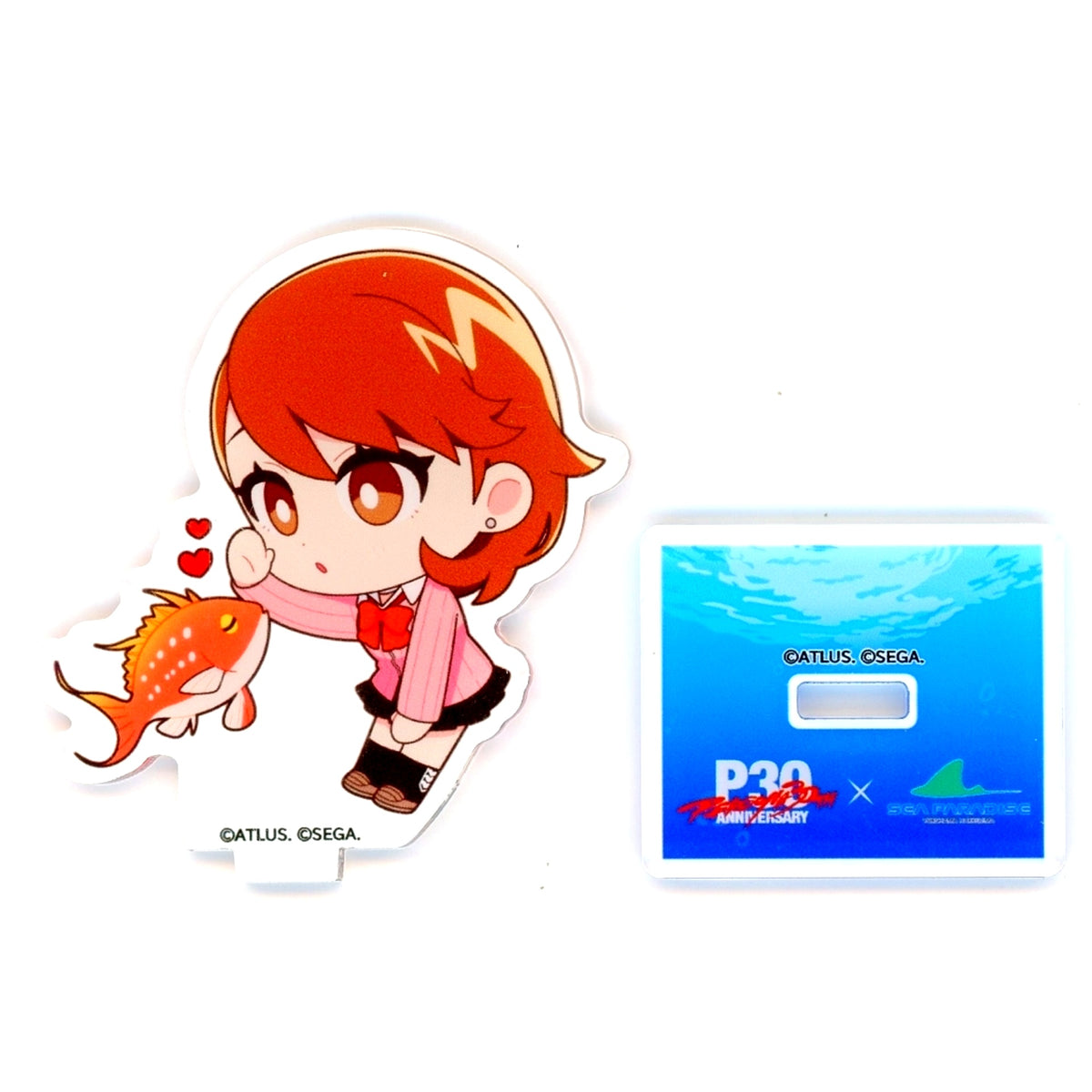 Yukari Takeba Trading Acrylic Mini Stand Persona 3 30th Anniversary x SEAPARADISE [USED]