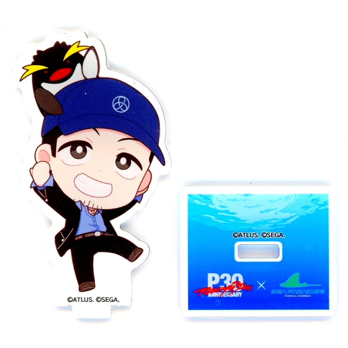 Junpei Iori Trading Acrylic Mini Stand Persona 3 30th Anniversary x SEAPARADISE [USED]