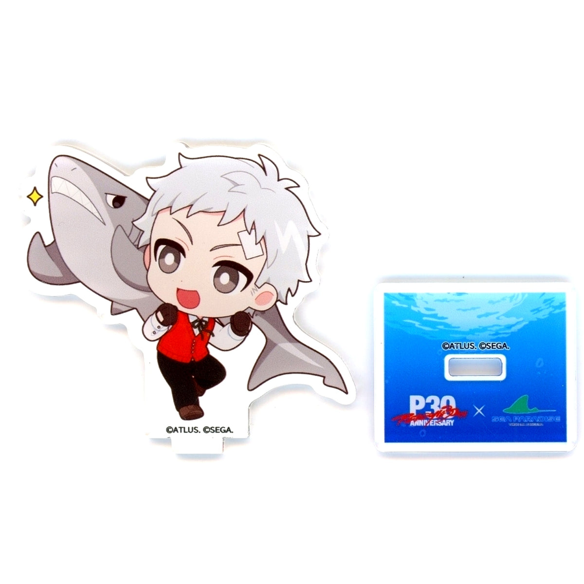 Akihiko Sanada Trading Acrylic Mini Stand Persona 3 30th Anniversary x SEAPARADISE [USED]