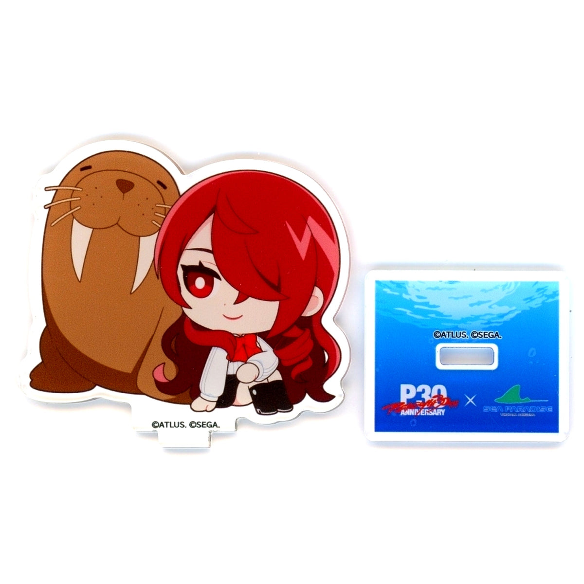 Mitsuru Kirijo Trading Acrylic Mini Stand Persona 3 30th Anniversary x SEAPARADISE [USED]