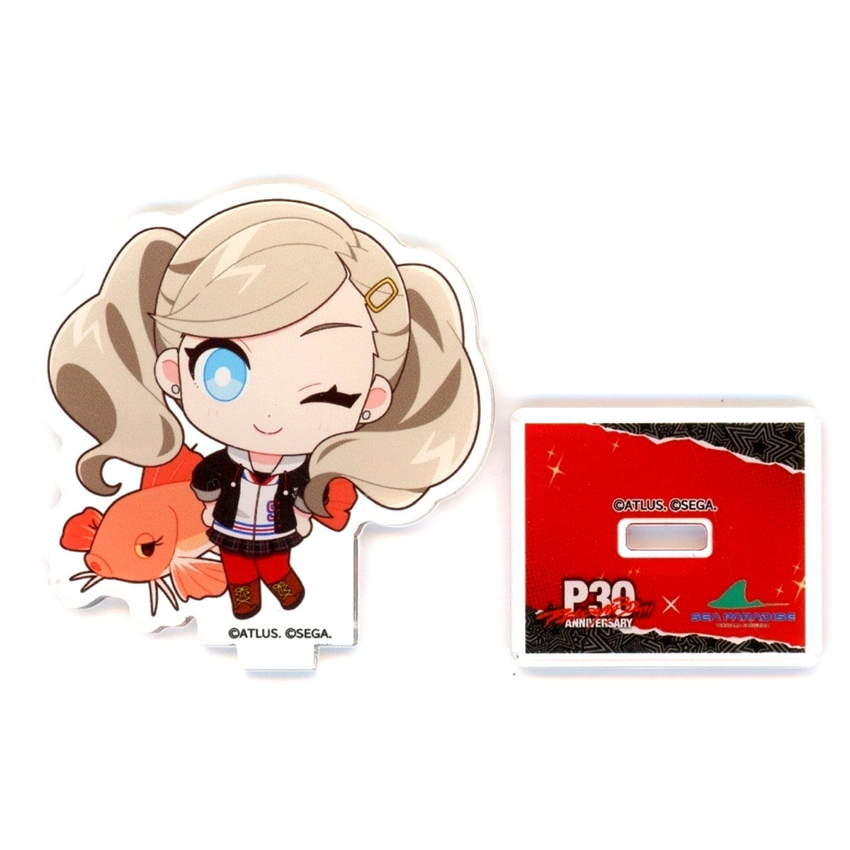 Ann Takamaki Trading Acrylic Mini Stand Persona 5 30th Anniversary x SEAPARADISE [USED]