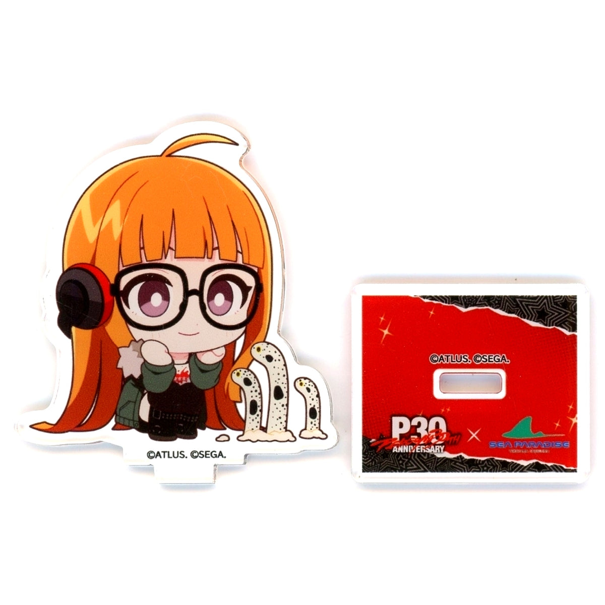 Futaba Sakura Trading Acrylic Mini Stand Persona 5 30th Anniversary x SEAPARADISE [USED]
