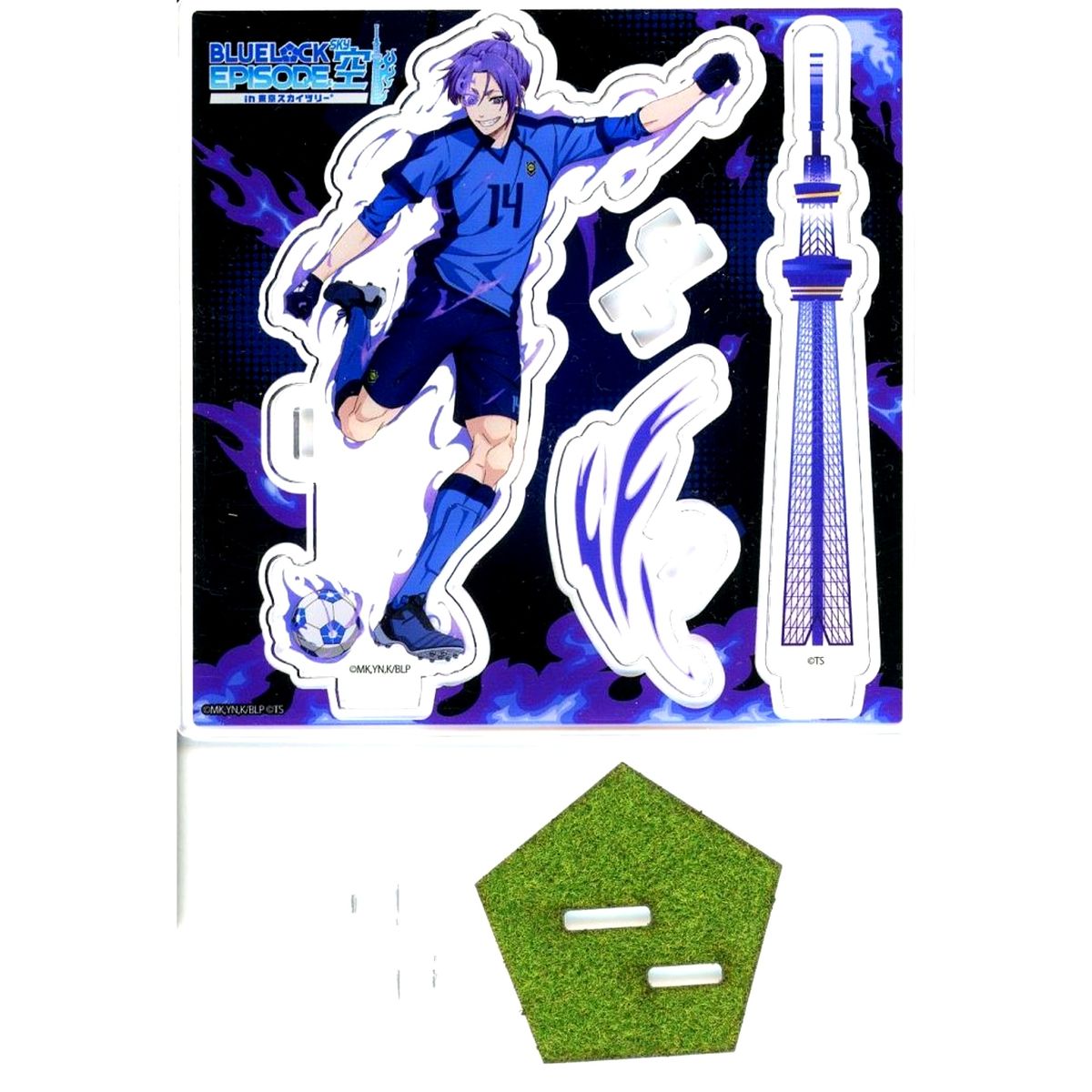 Reo Mikage Lawn Acrylic Stand Blue Lock EPISODE SKY in TOKYO SKYTREE [USED]