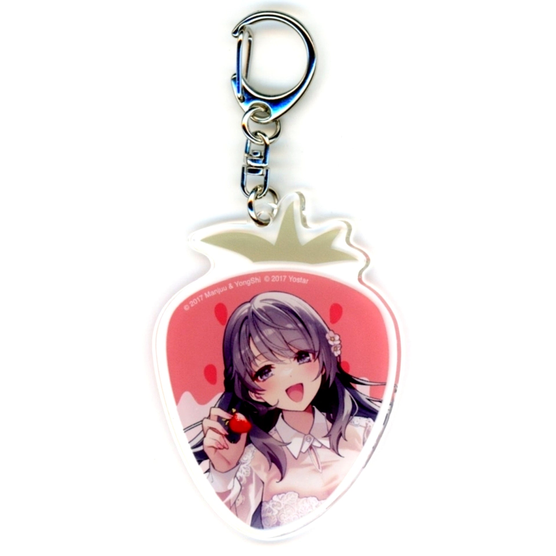 Charybdis Strawberry Fair Theme Acrylic Keychain Azur Lane Yostar Official Shop JR Akihabara Station Store Goods [USED]