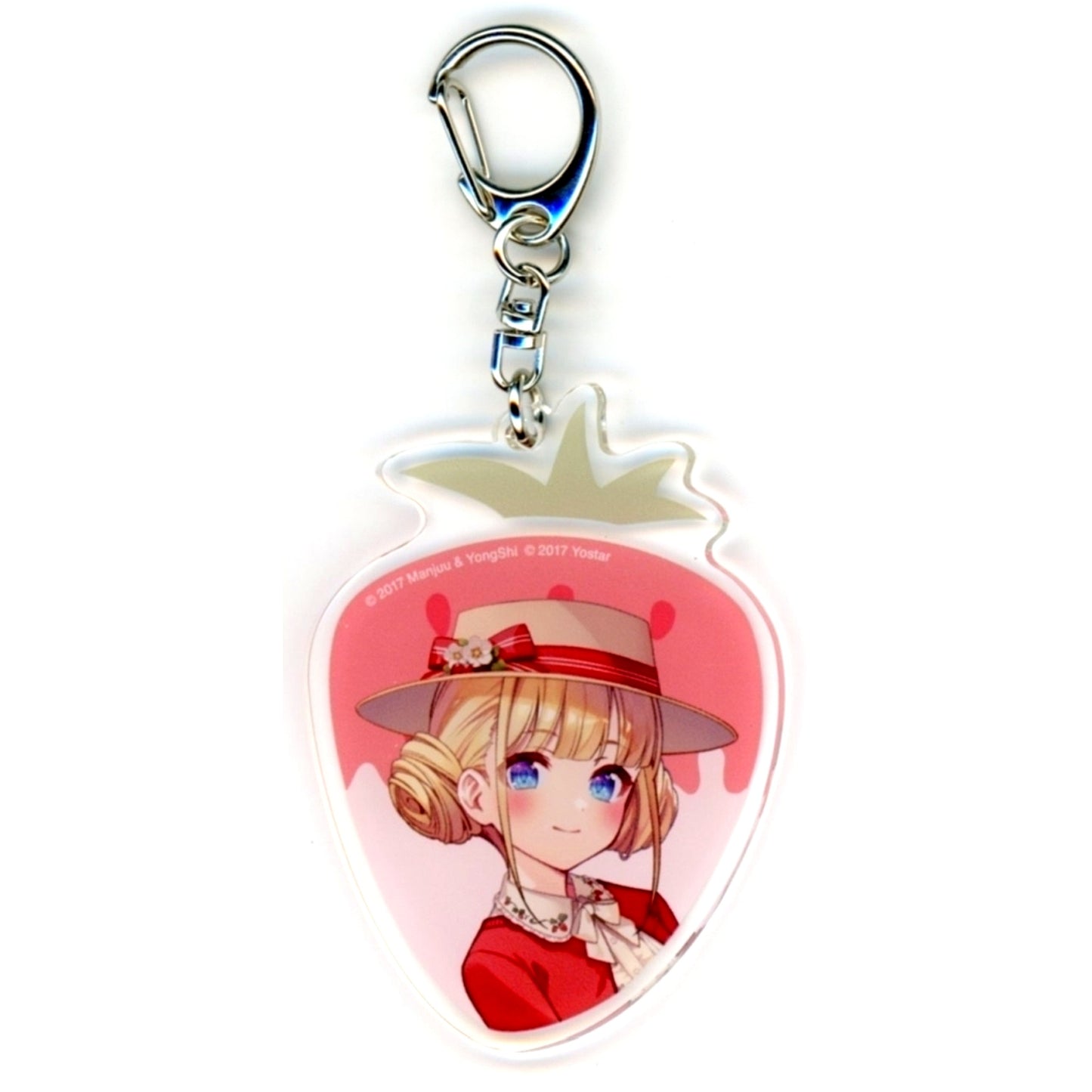 Le Triomphant Strawberry Fair Theme Acrylic Keychain Azur Lane Yostar Official Shop JR Akihabara Station Store Goods [USED]