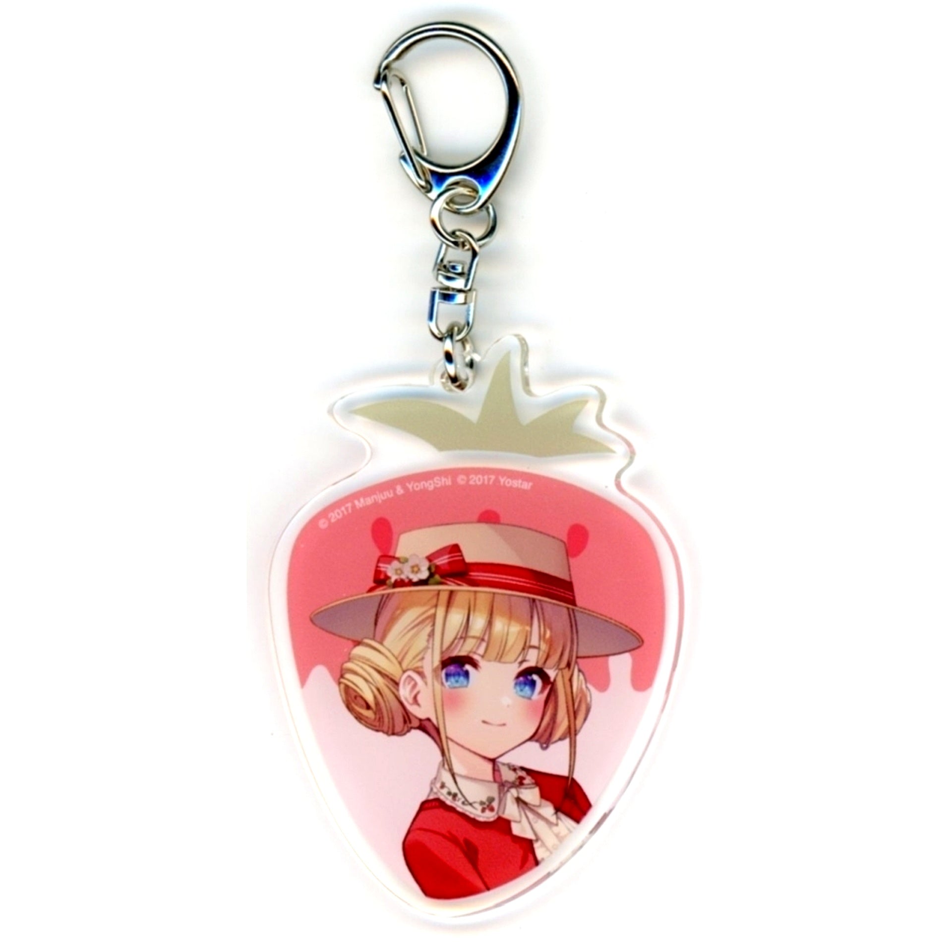 Le Triomphant Strawberry Fair Theme Acrylic Keychain Azur Lane Yostar Official Shop JR Akihabara Station Store Goods [USED]