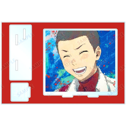 Yuta Maki grunge CANVAS BIG Acrylic Stand with Parts TV Anime The Summer Hikaru Died [USED]