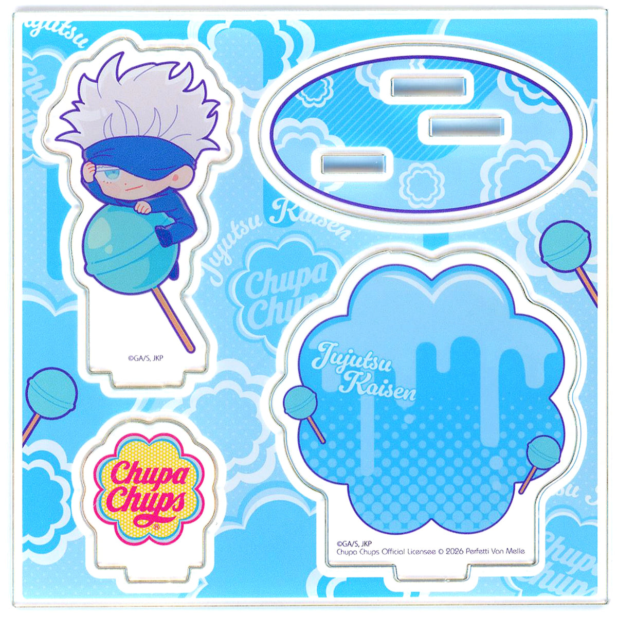 Satoru Gojo Acrylic Stand Plate JUJUTSU KAISEN x Chupa Chups POP UP SHOP in HMV [USED]