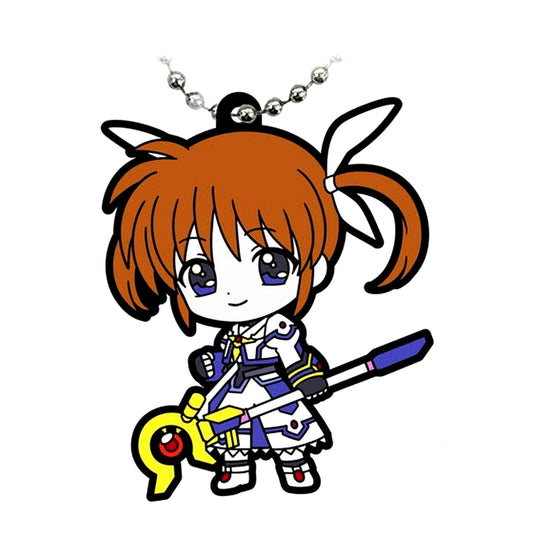 Nanoha Takamachi Prize B Magical Girl Lyrical Nanoha Assort Collection Rubber Mascot [USED]