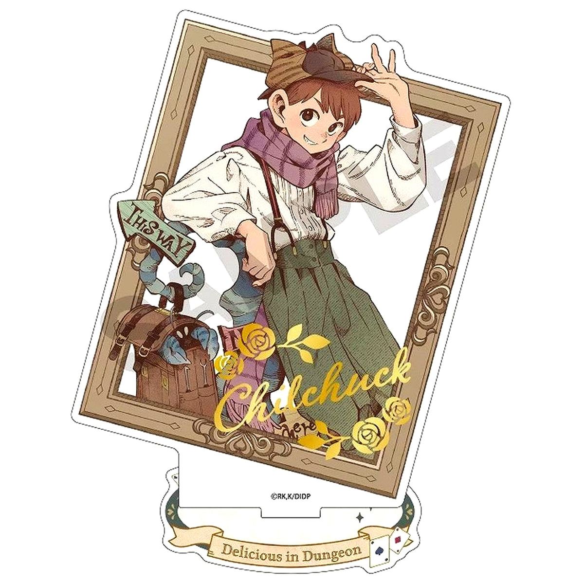 Chilchuck Tims Doowa Frame Gold Foil Acrylic Stand Delicious in Dungeon [USED]
