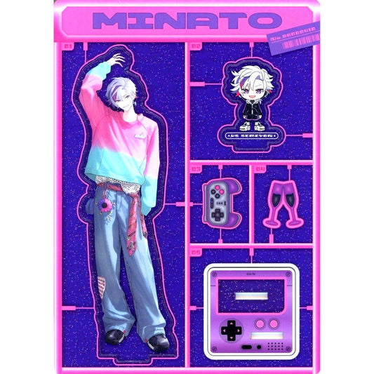 Fuwa Minato, Seme4 Glitter Acrylic Stand Virtual YouTuber Nijisanji VS Seme4 [USED]