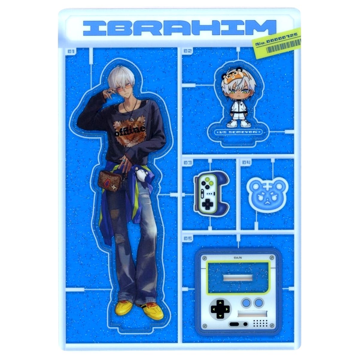Ibrahim, Seme4 Virtual YouTuber Nijisanji Glitter Acrylic Stand VS Seme4 [USED]