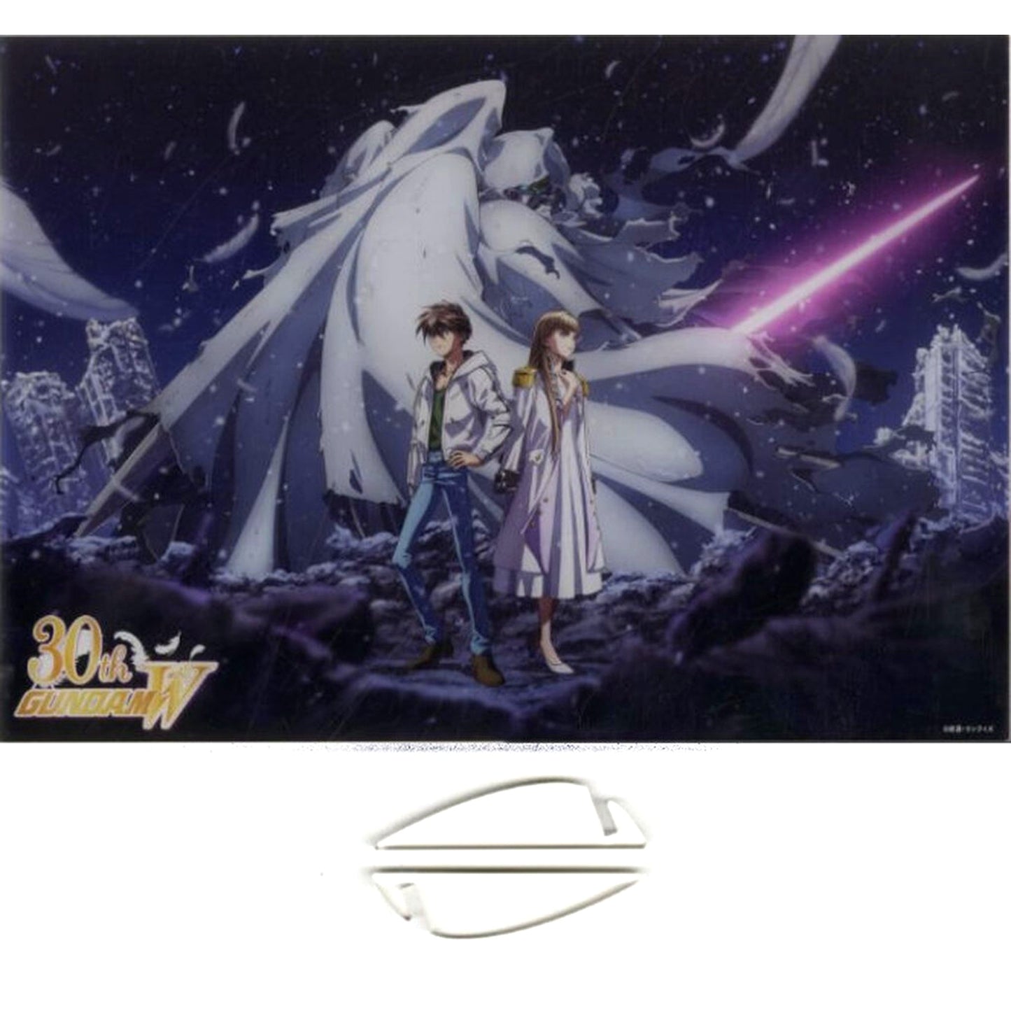 All Characters New Illustration Acrylic Panel A4 Size Paid Bonus Item for Blu-ray Mobile Suit Gundam Wing Endless Waltz Special Edition 4K Remaster BOX A-on STORE [USED]