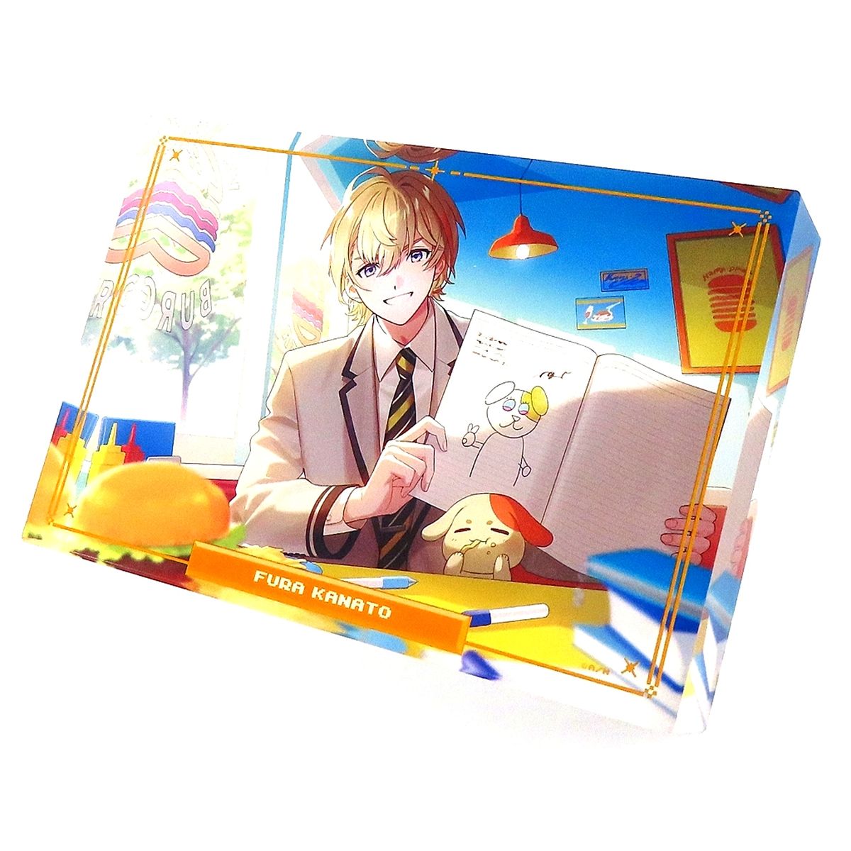 Fura Kanato Virtual YouTuber Nijisanji Gakuen Voltaction Acrylic Block [USED]