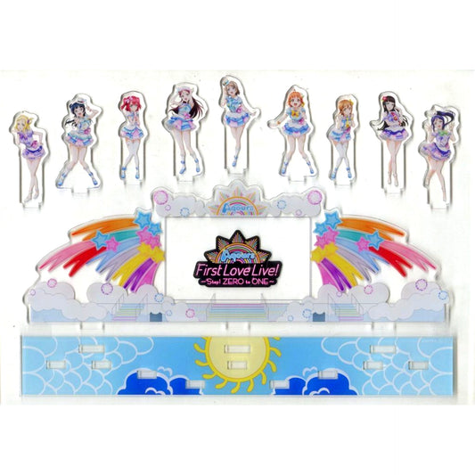 Aqours Live Stage Acrylic Diorama First LoveLive! Step! ZERO to ONE Love Live! Sunshine!! Uranohoshi Girls High School Store Goods [USED]