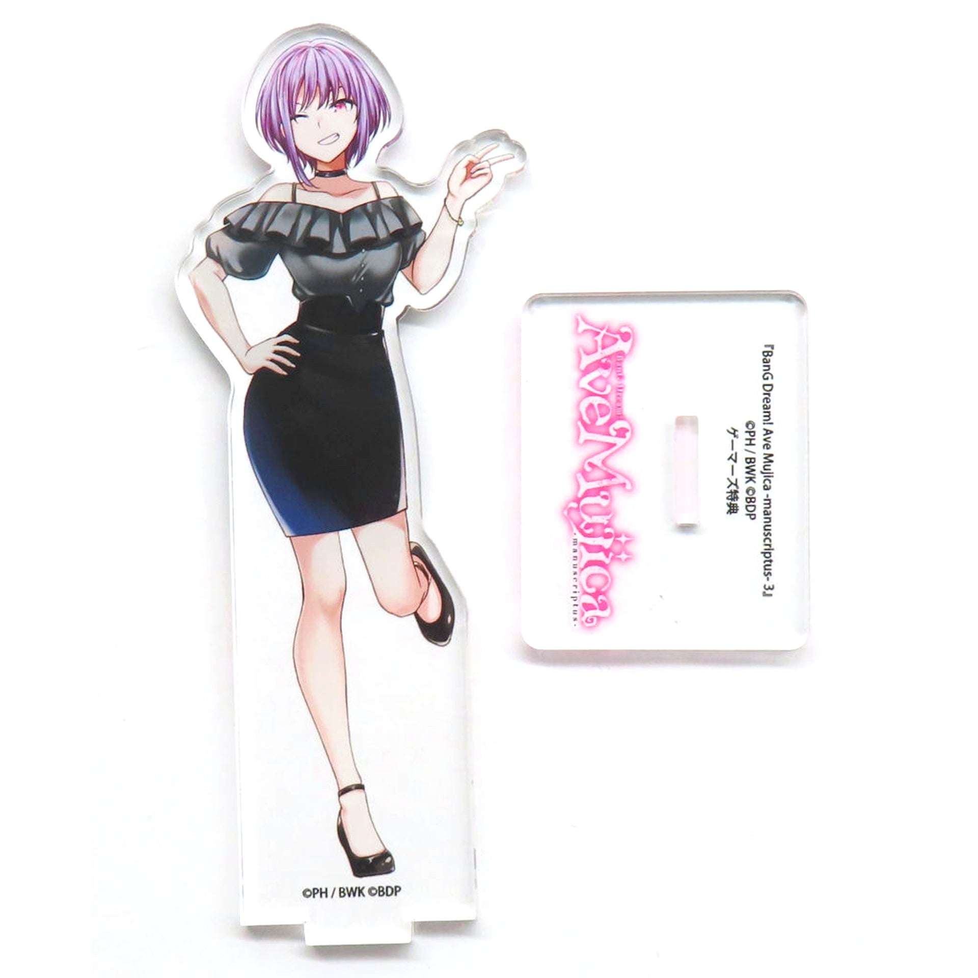 Nyamu Yutenji Illustration Acrylic Stand Bonus for Comic BanG Dream! Ave Mujica -manuscriptus- Vol. 3 Gamers Ltd Ed A [USED]