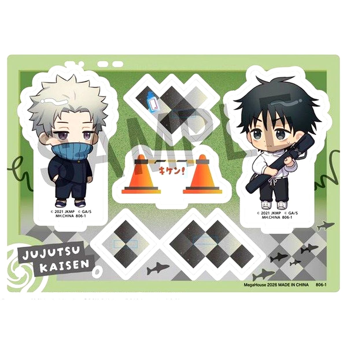 Toge Inumaki & Yuta Okkotsu B Jujutsu Kaisen 0 Movie Buddycolle 5th Anniversary Acrylic Stand [USED]