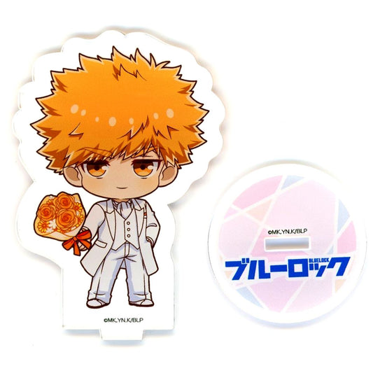 Rensuke Kunigami Blue Lock x PRINCESS CAFE Acrylic Stand White Suit Ver. [USED]