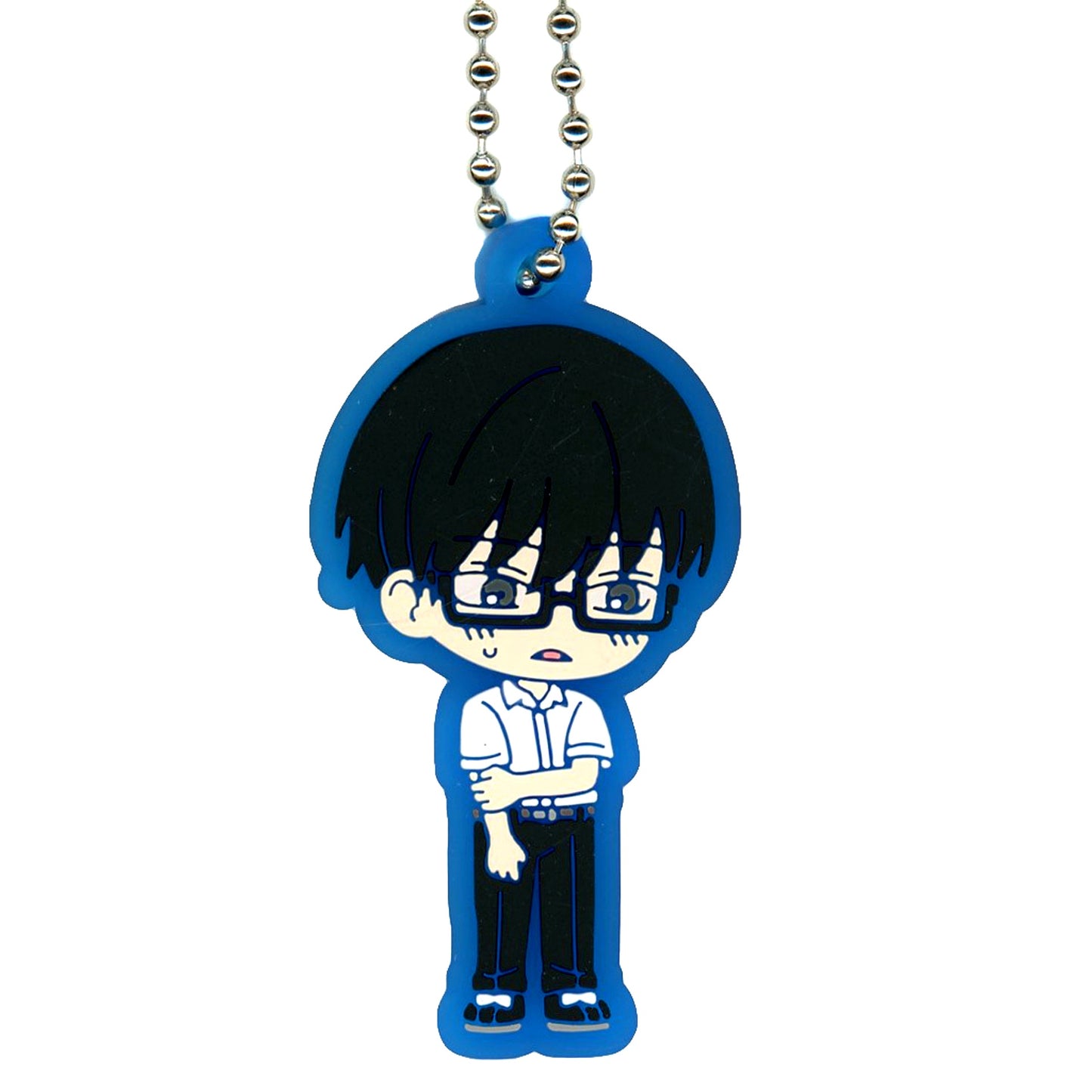 Tani Capsule Rubber Keychain You and I Are Polar Opposites [USED]