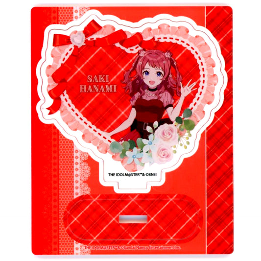 Saki Hanami Acrylic Stand Floral Dress Ver. Gakuen Idolmaster x HANA-BIYORI [USED]