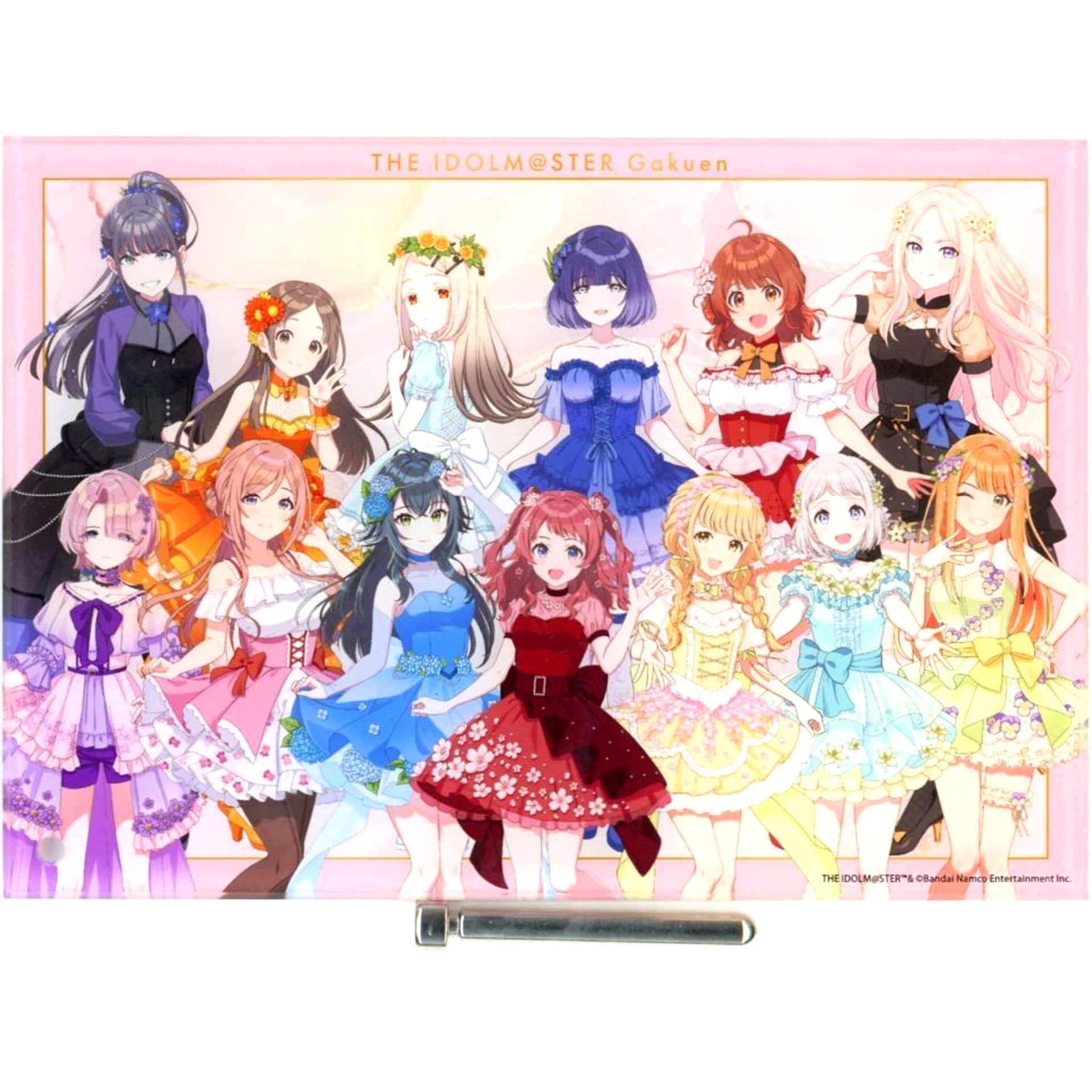 Group Mini Acrylic Art Floral Dress Ver. Gakuen Idolmaster x HANA-BIYORI [USED]