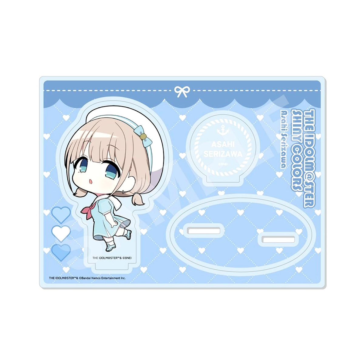 Asahi Serizawa Mini Acrylic Stand THE IDOLM@STER Shiny Colors x Yokohama Marine Tower Yokohama Stroll Rally [USED]