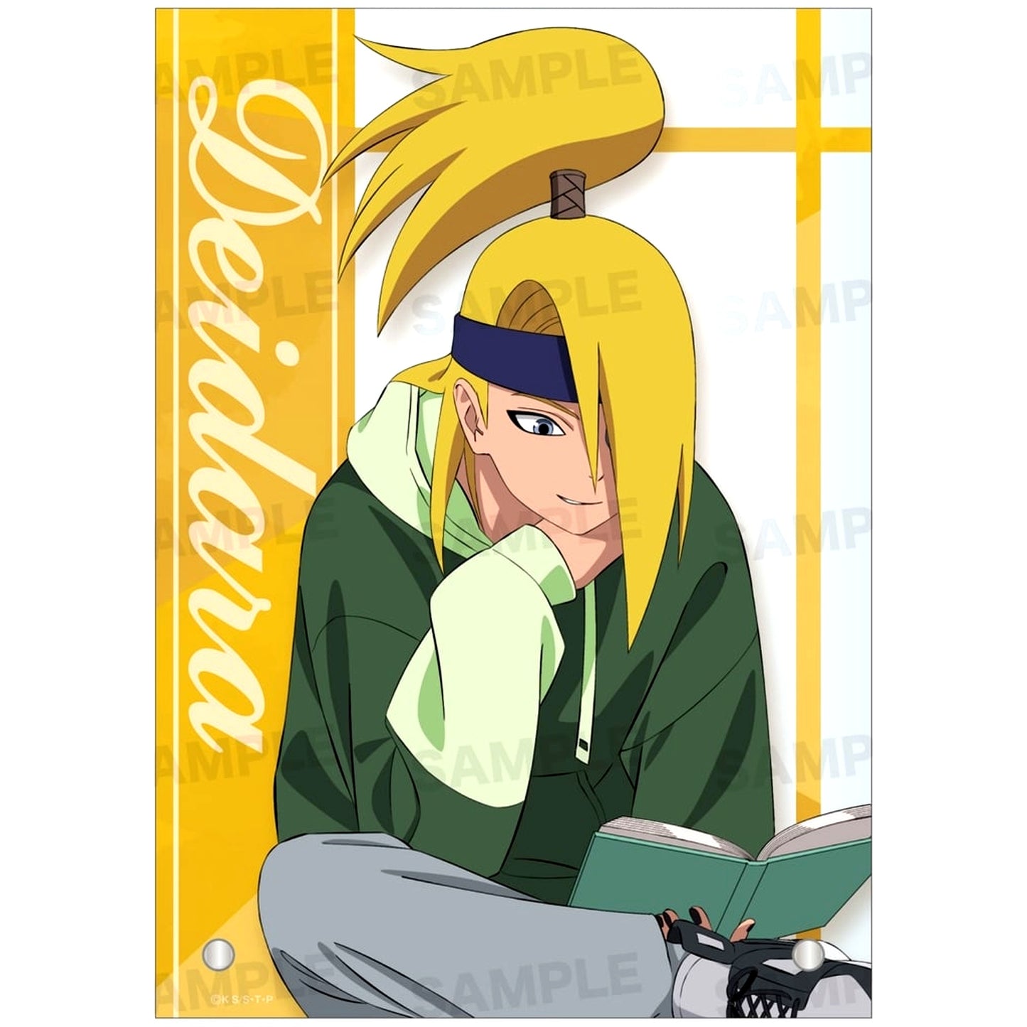 Deidara Reading Ver. A6 Acrylic Panel Naruto Shippuden [USED]