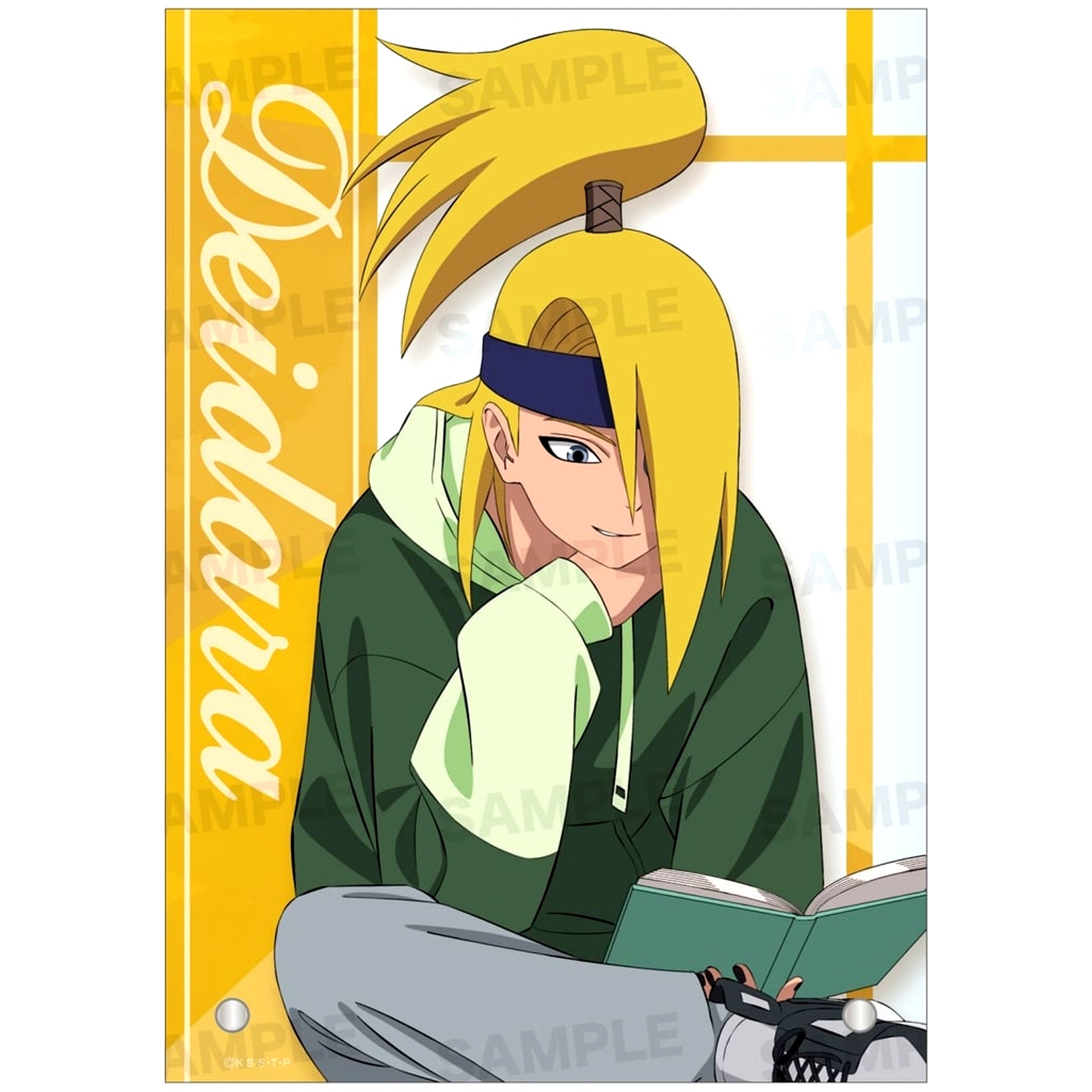 Deidara Reading Ver. A6 Acrylic Panel Naruto Shippuden [USED]