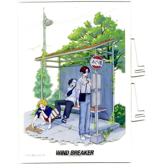 Group Bus Stop C Prize Acrylic Board Ichiban Kuji WIND BREAKER Original 5th Anniv [USED]