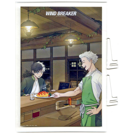 Haruka Sakura and Hajime Umemiya C Prize Acrylic Board Ichiban Kuji WIND BREAKER Original 5th Anniv [USED]