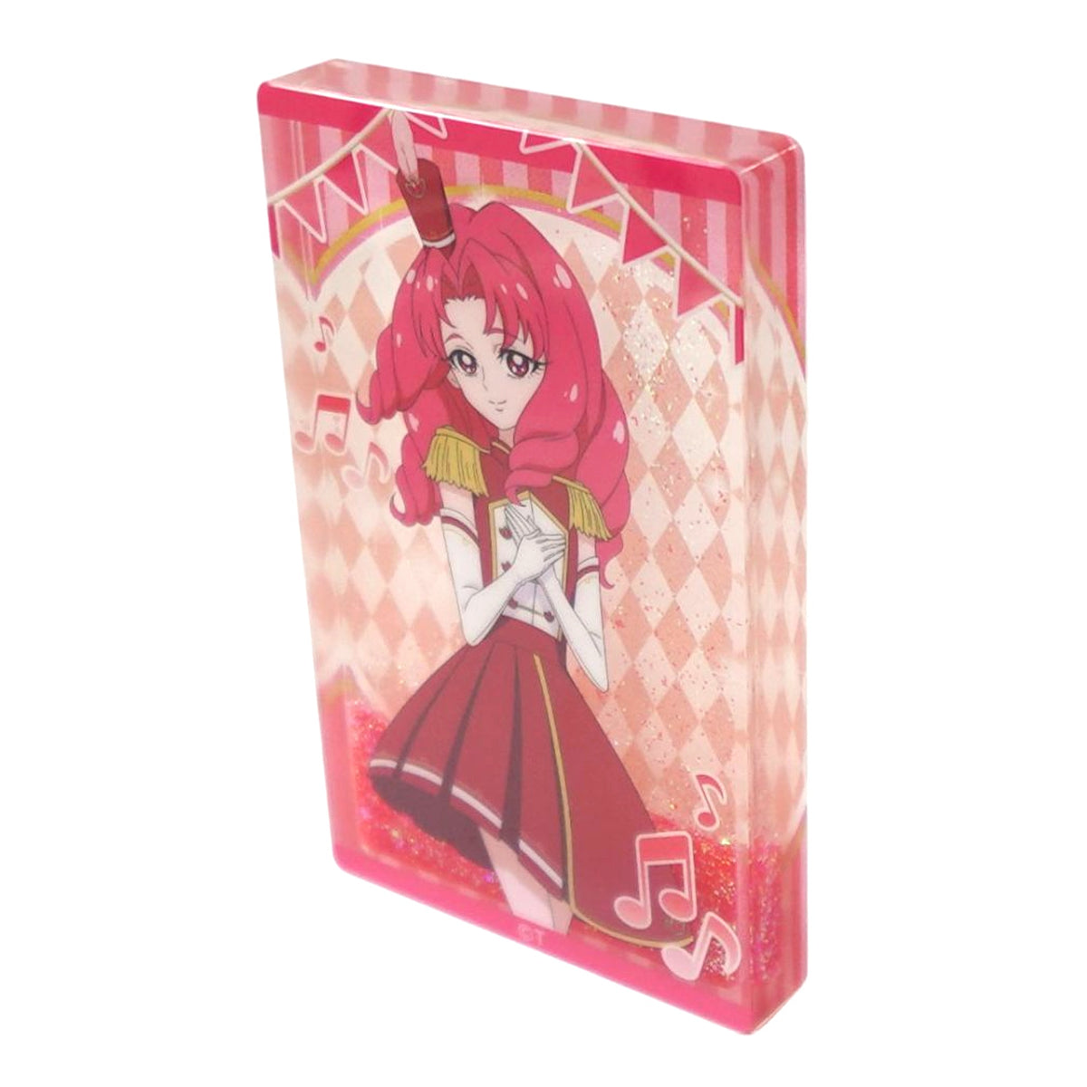 Towa Akagi 10th Anniversary Memorial Glitter Go! Princess Precure Vol.2 Acrylic Block [USED]