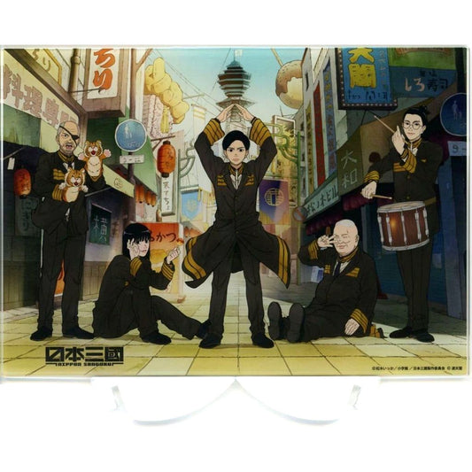 Group 5 Characters Illustration Acrylic Panel Nippon Sangoku: The Three Nations of the Crimson Sun Gotsu Ee Tsutenkaku Collaboration Popup Store [USED]