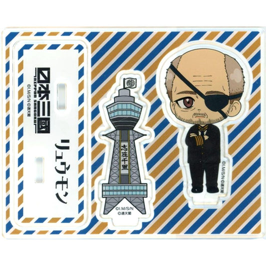 Mitsuhide Ryumon Nippon Sangoku: The Three Nations of the Crimson Sun Gotsu Ee Tsutenkaku Collaboration Popup Store Trading Chibi Acrylic Stand [USED]