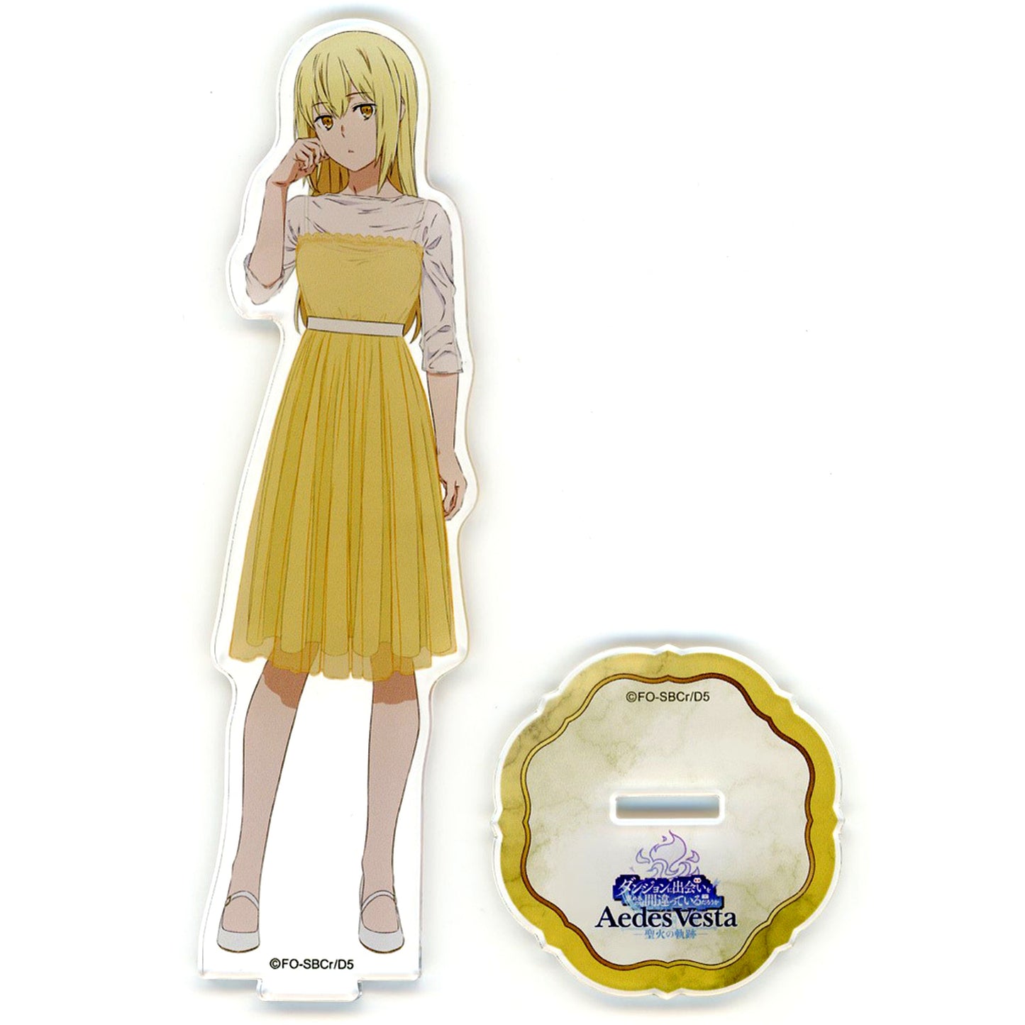Ais Wallenstein Acrylic Stand DanMachi 10th Anniversary Special Event Aedes Vesta Locus of the Sacred Flame [USED]