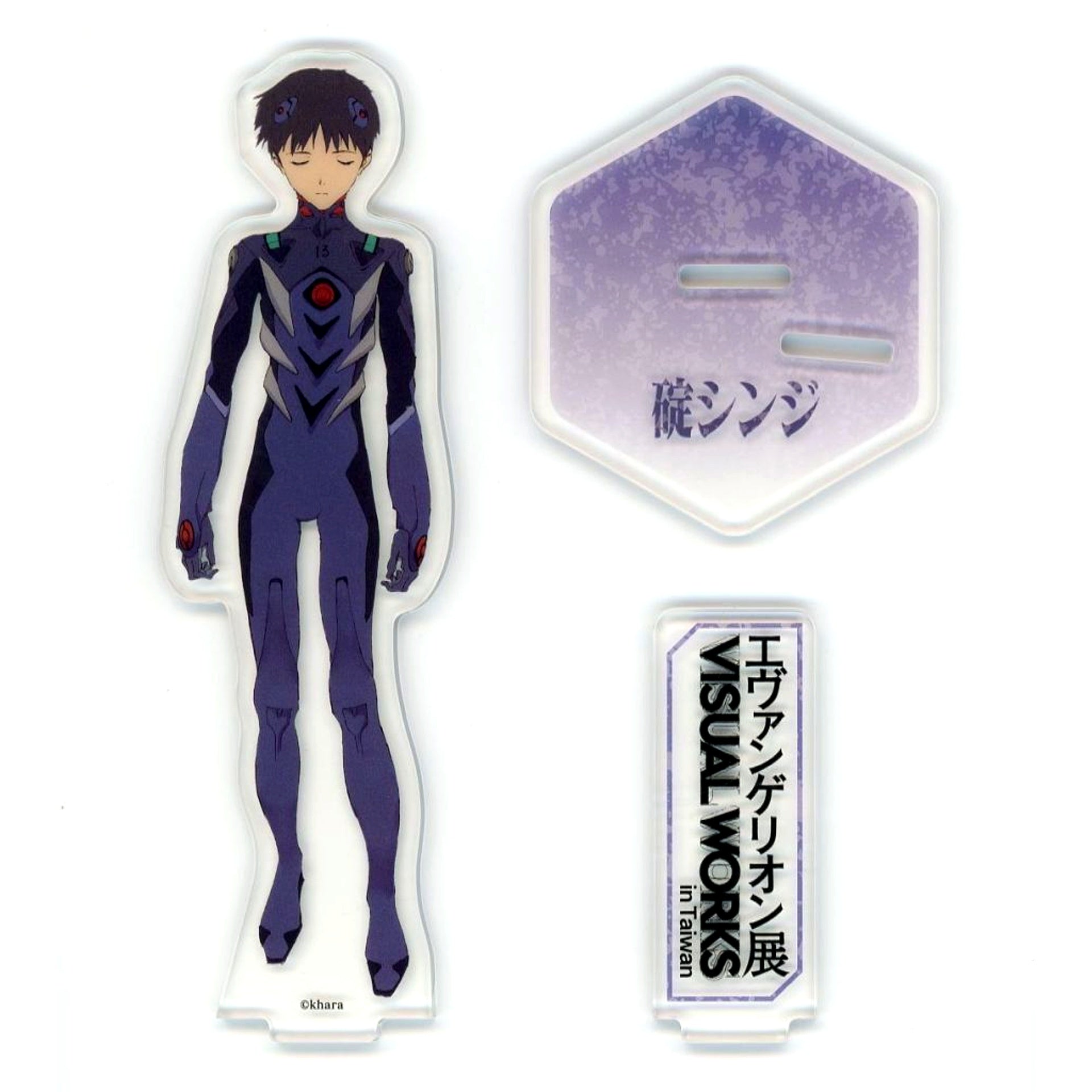 Shinji Ikari Acrylic Stand Evangelion Exhibition VISUAL WORKS in Taiwan [USED]
