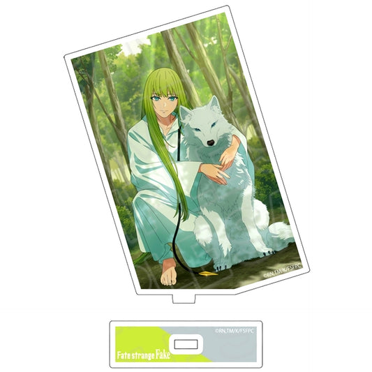 Silver Wolf Chimera & Lancer Card Style Acrylic Stand Fate/strange Fake [USED]