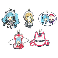 Set of 5 I Prize Perfect Maid Rubber Charm Ichiban Kuji Goddess of Victory NIKKE Chapter 7 [USED]
